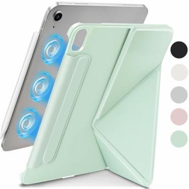 Imagem de Wonzir Capa magnética fina e poderosa para iPad A16 de 11ª geração (11 polegadas 2025), iPad 10th (10,9 polegadas 2022), capa magnética fina e poderosa, 4 ângulos estandibg, capa com suporte vertical