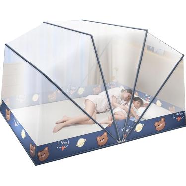 Imagem de Cama De Rede Mosquiteira Dobrável Portátil Para Acampamento Barraca De Mosquito Portátil Para Viagem Em Casa Ti Dobrável Para Crianças Adulto, H, 80 * 190CM