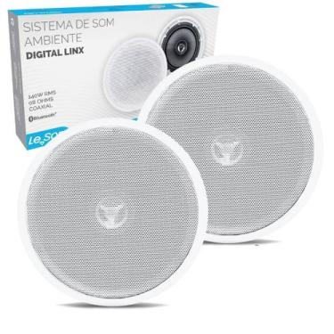 Imagem de Arandela Caixa Som Ambiente Bluetooth Ativa 140W Redonda  - Le Son