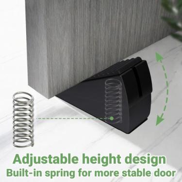 Imagem de Batente de porta MAOBUYOU Cunha de porta de metal com borracha de mola