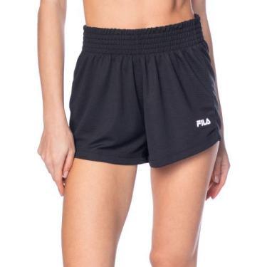 Imagem de Short Feminino Fila Flow III Preto/branco, Preto, P