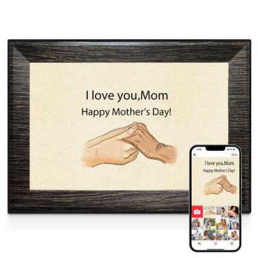 Imagem de Porta-retratos digital yunpicture 10.1" WiFi 32GB com APP - yunpkture