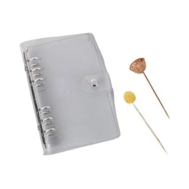 Imagem de Caderno De Viagem Transparente Em PVC Com Fichário E Cartões De Regist