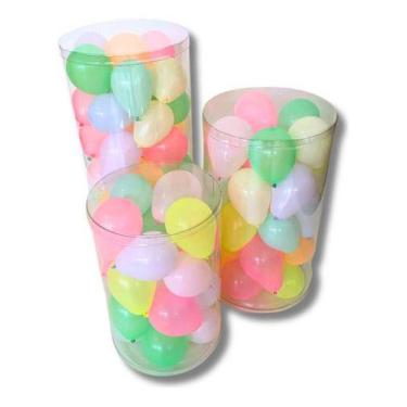 Imagem de Trio Cilindro Transparente Tampa E Base Flexível Darci Slim - Lúdica A