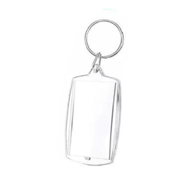 Imagem de Kokiya 100x chaveiros de acrílico com foto, porta-retratos transparente, presente para família, dupla face, chaveiro com foto e chaveiro