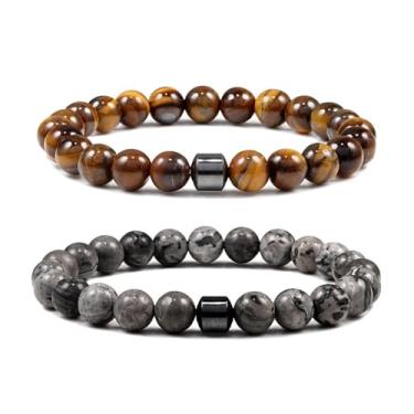 Imagem de Pulseira Glame antiálcool para mulheres e homens, conjunto de pulseiras espirituais parar de beber álcool, presentes para alívio de estresse e ansiedade, Large, Liga metálica, Sem Pedra Preciosa
