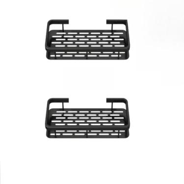 Imagem de Kit de 2 Prateleira Organizador De Parede Aluminio Suporte De Adesivo Sem Furos Moderno