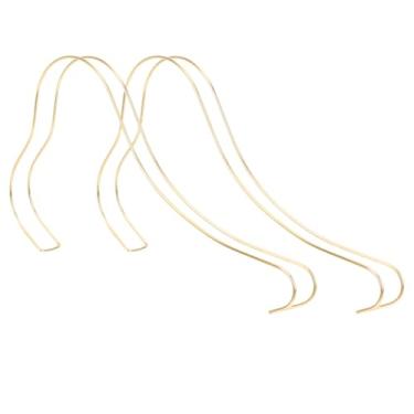 Imagem de Cabilock 2 conjuntos de sapateiras verticais expansíveis, organizador de sapatos, suporte de exibição de aço inoxidável, suporte de parede para prateleiras de exibição de loja doméstica, 2 peças x 2