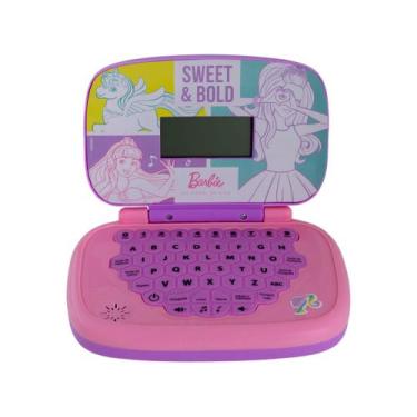 Imagem de Laptop Infantil Barbie Musical - Candide, Rosa, Lilás