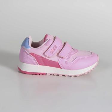 Imagem de Tênis Infantil Menina Klin Walk Mini 216133000A Rosa, Rosa, Danone, Pi