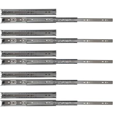 Imagem de Kit 10 Corrediças Telescópicas 30Cm 25Kg Para Gaveta 5 Pares