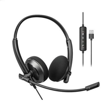 Imagem de Headset USB Com Fio Acer Com Microfone Para PC Escritório Trabalho Rem