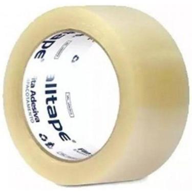 Imagem de 1 Fita Adesiva Transparente Larga Durex Para Embalar 45X100