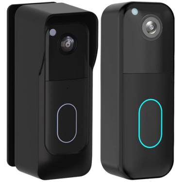 Imagem de Nigaee Suporte de campainha compatível apenas com a nova campainha de vídeo Blink (2ª geração) 2025, capa protetora ajustável à prova de intempéries para sistema de segurança de câmera Blink Doorbell