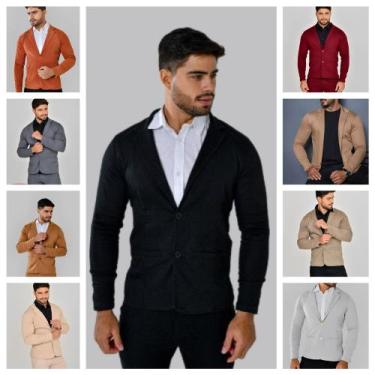 Imagem de Blazer masculino esporte fino slim - DEBATT, Preto, P