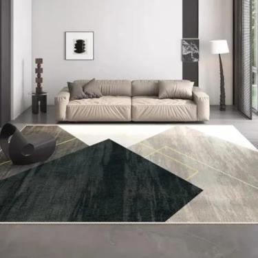 Imagem de Tapete geométrico para sala de estar, sofá, mesa de centro, decoração para casa, quarto, escritório, lazer (50x80 cm/ZQ-2507212469)