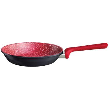 Imagem de Frigideira Euro Colorstone Titânio Alumínio Antiaderente 22cm – Vermelha