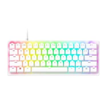 Imagem de Teclado Razer Huntsman V3 Pro Mini 60% - Switch Analogico Preto - Com fio - Branco - RZ0304991800