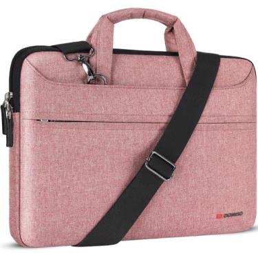 Imagem de Bolsa de ombro para laptop Messenger DOMISO 14 polegadas rosa