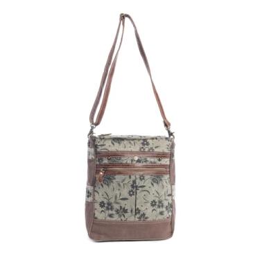Imagem de Myra Bag Bolsa de ombro - couro e lona com design boho, bolsas e bolsas médias, bolsas transversais para mulheres, para viagens, Dias despreocupados