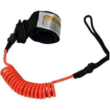 Imagem de HerFarCai Coleira de prancha de surf, corda reta para prancha de surf com alça de pulso/tornozelo - Design universal para shortboards, longboards, pranchas de remo - acessório de substituição para