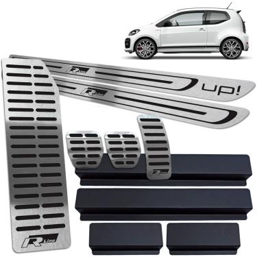 Imagem de Descanso Pedaleira Manual Soleira Preto BR Up R-line 2 Porta