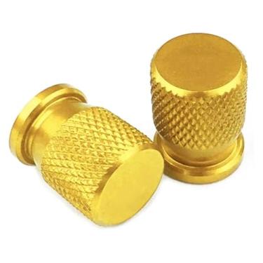 Imagem de 2 peças de alumínio CNC válvula de pneu tampa de porta de ar acessórios de motocicleta compatíveis com Y&AMAHA Nmax N-max 125 155 2017 2018 2019 2020-2023 (sem logotipo dourado)