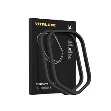 Imagem de VITALUXE Fita ponderada Pickleball para pás sem bordas de 16 mm, fita protetora de borda, alternativa de fita de chumbo, sem cola, fácil de instalar e substituir sem amassar, pacote com 2