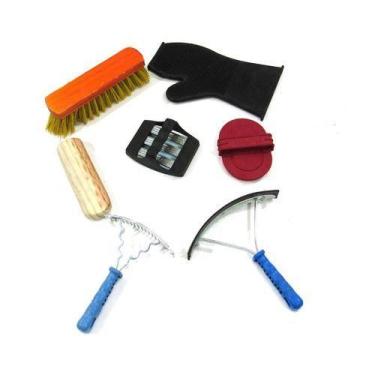 Imagem de Kit Banho Completo Com 7 Peças Original Para Cavalos Em Geral - Couros
