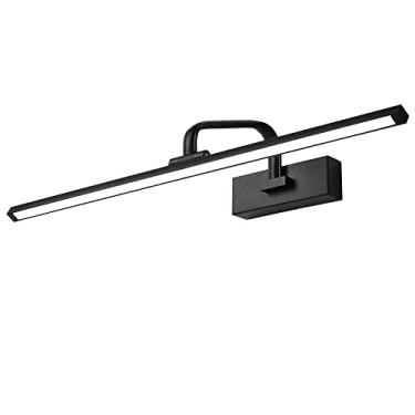 Imagem de Luminária frontal moderna de LED para espelho de 22 W, luminária de banheiro, luminária de parede para espelho de penteadeira linear simples, luminária de parede para armário, penteadeira, q