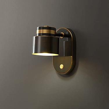 Imagem de Luminária de parede de cobre, arandela de leitura, luminária de parede ajustável, luminária de cabeceira com fio e interruptor liga/desliga, luminárias de parede G9 para sala de estar, quart