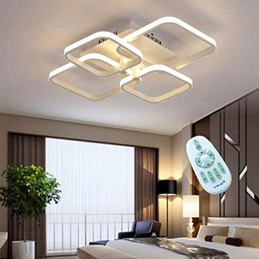 Imagem de Luminária de teto LED moderna para quarto infantil, desenho animado, luminária de teto quadrada, criativa, infantil, controle remoto, lustre regulável, sala de estar, banheiro, luminária pen