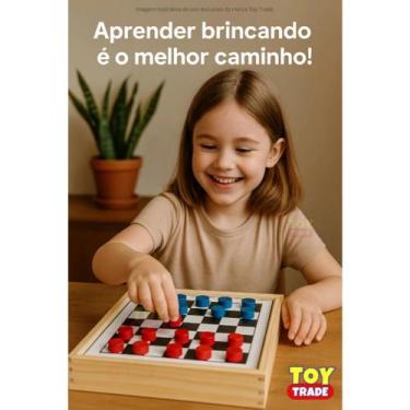 Imagem de Jogos de Mesa 3x1 Dama, Ludo e Jogo da Velha Clássicos Toy Trade Ofici