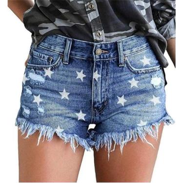 Imagem de Shorts Only Puff Ripped Jean para meninas adolescentes Star Denim L - 