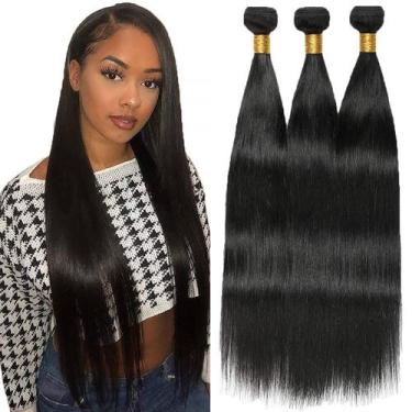 Imagem de Pacotes de cabelo MAMART Straight Brazilian Remy 8-30 polegadas em pre