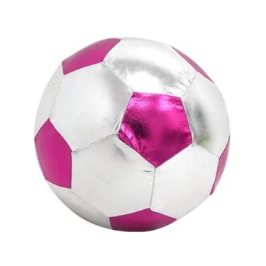 Imagem de Baoblaze Bola de futebol infantil de 25 cm, bola de futebol interativa de PVC brilhante para treino, competição e brincadeira ao ar livre para meninos e, Roxo