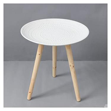 Imagem de Mesa de centro simples pequena mesa de centro moderna decoração de casa sala de estar mesa redonda quarto sofá mesa lateral decorativa mesa de quarto