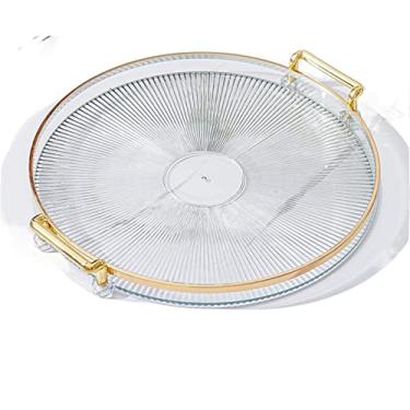 Imagem de Bandeja cinza bandeja de servir multiuso prato bandeja de sobremesa exibição de perfume cosmético para cozinha, bancada, quarto, mesa, sala de estar (cor: 4) (2)