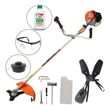 Imagem de Roçadeira Profissional Vulcan VR520H Motor 2 Tempos 52cc 2,5hp de Potencia + Óleo Stihl + Óculos de Proteção