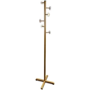 Imagem de Mancebo Sol & Lua Chão Cabideiro Casaco Bolsa Chapeu 6 Ganchos Em Aço 