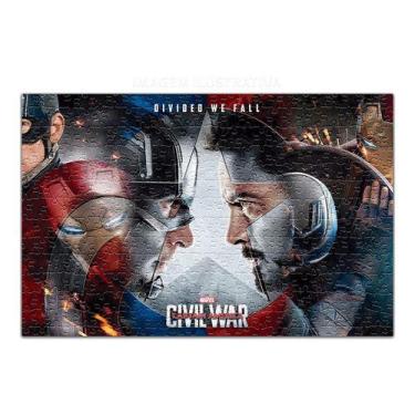 Imagem de Quebra Cabeça Captain America Civil War 120 Peças - Pomp's Geek
