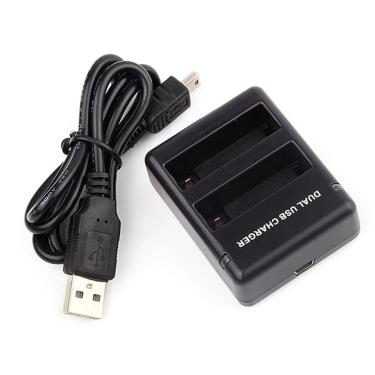 Imagem de Carregador Duplo de Bateria para Câmera GoPro 4 Black e Silver