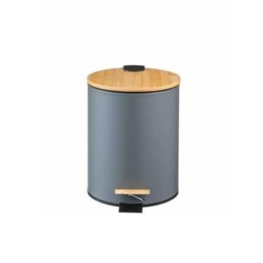 Imagem de Lixeira com Pedal e Tampa de Bambu, Paramount