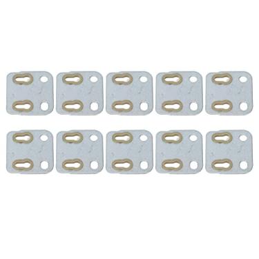 Imagem de Substituição Placa de Guia Haste de Válvula de 10 Unidades, Suporte de Haste de Balanço Estável para Motor 154F, Placas de Guias de Plástico de Ferro Duráveis, Fácil