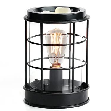 Imagem de YSONG Aquecedor elétrico de derretimento de cera, aquecedor de fragrância de queimador de cera de vela com lâmpadas Edison, aquecedor de cera de metal para cera perfumada derrete e tortas ou óleos perfumados. Spa e aromaterapia presentes e decoração ideais
