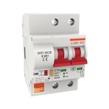 Imagem de Smart Life 1 2 3 4 Phase Din Rail WIFI Circuit Breaker Switch,MCB Recloser,Overload Short Protection, Remote(2P 220V,40A)