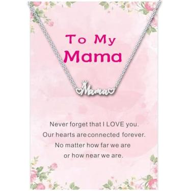 Imagem de Colar de presente para mãe, mãe, avó, avó, presente de dia das mães, filha, irmã, sobrinha, presente de aniversário para mulheres, One Size, Aço inoxidável, Sem Pedra Preciosa