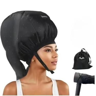 Imagem de Secador de cabelo com capuz, difusor de cabelo ideal para cabelos cacheados, sua solução definitiva - tampa de secador de cabelo de capacidade espaçosa para pentear rapidamente cachos (tamanho médio)