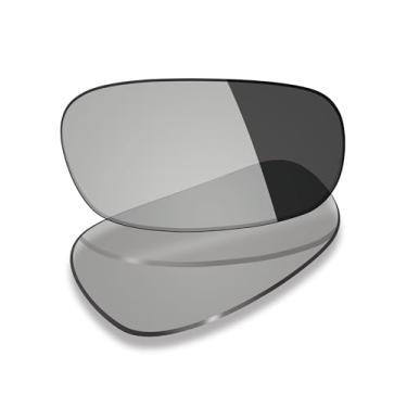 Imagem de Mryok Lentes de reposição para óculos de sol Oakley Highland OO9522 62 mm, HD Polarized, proteção UV, resistente a impactos, Cinza fotocromático anti luz azul, One Size
