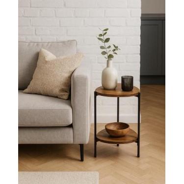 Imagem de Mesinha Lateral Orgânica Tendência Para Quarto Sala Qualidade Premium 